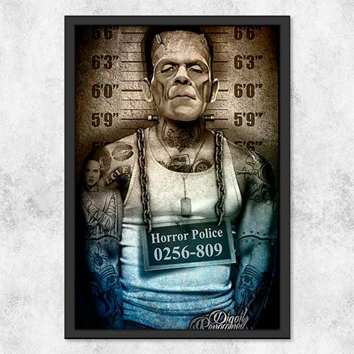 Quadro Decorativo - Barbershop frankstain preso